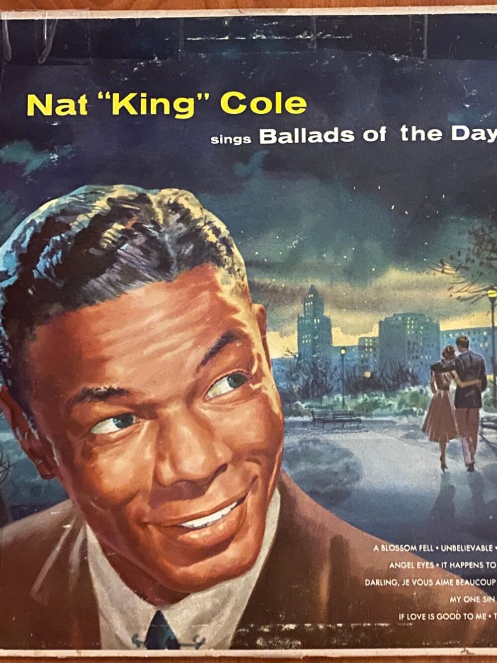 Nat King Cole Ballads of the Day LP Capitol T-680 Vintage Jazz Vinyl Record 1956
